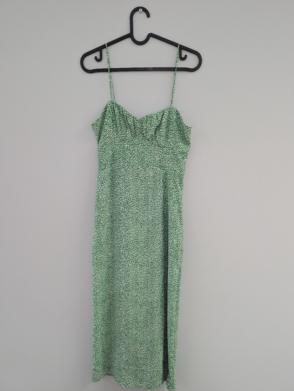 Zara Green Strap Slip Dress - Unbranded
